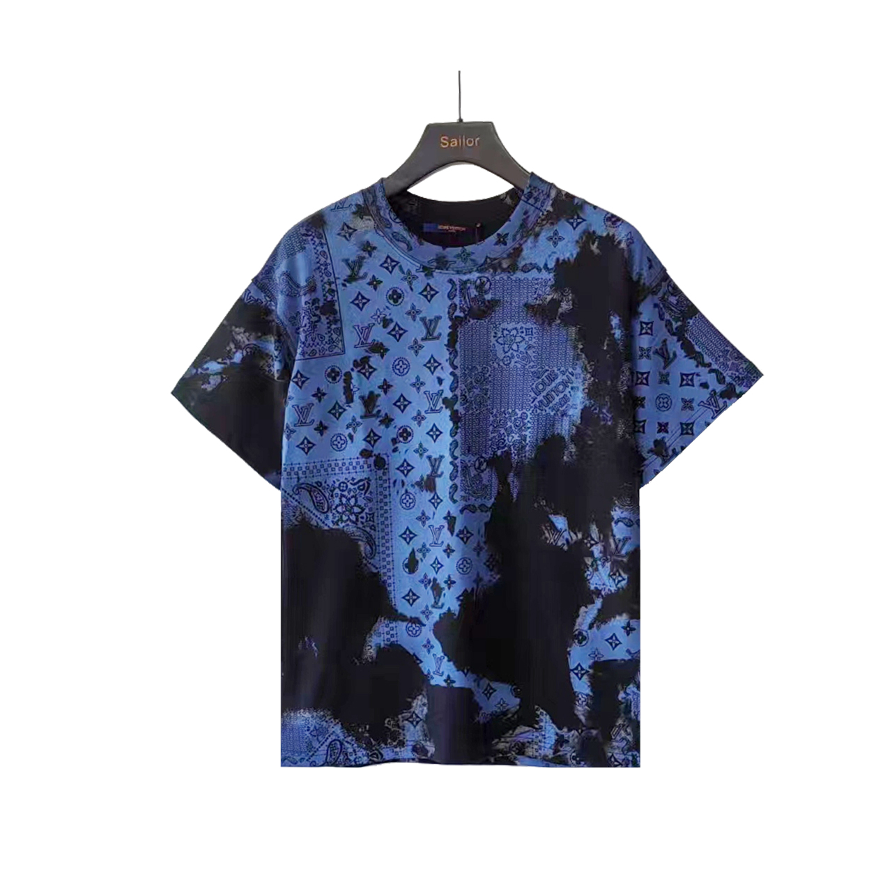 LOUIS VUITTON/路易威登 24SS扎染老花字母印花短袖T恤