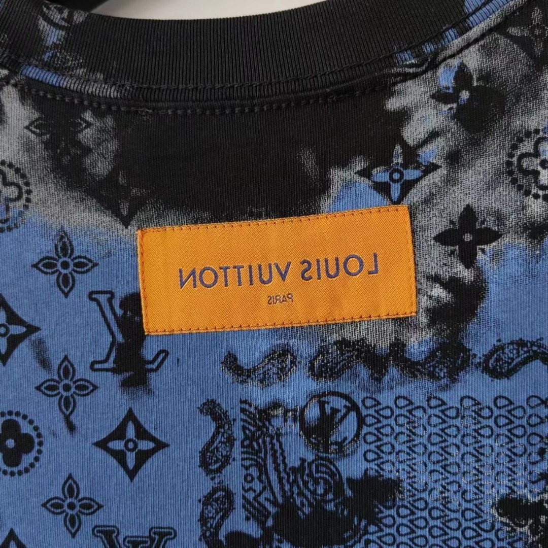 LOUIS VUITTON/路易威登 24SS扎染老花字母印花短袖T恤