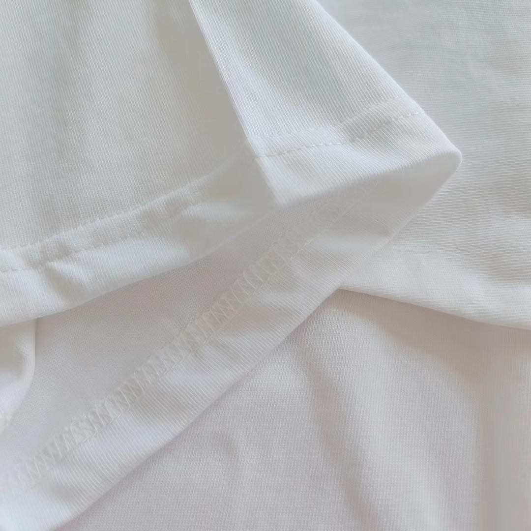 巴黎世家 Balenciaga双B后背印花反光短袖