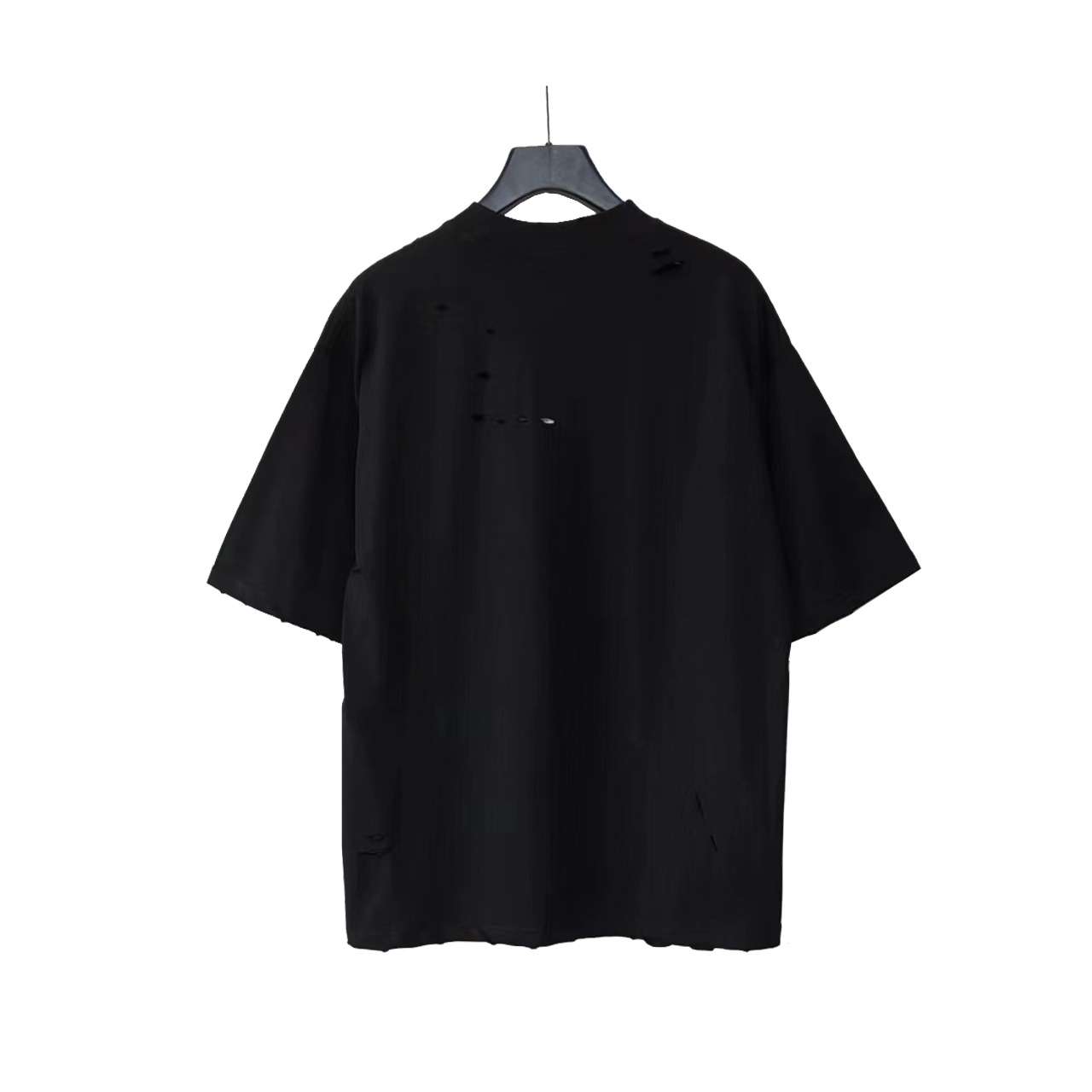 巴黎世家 Balenciaga洗水大破坏Logo撕裂短袖