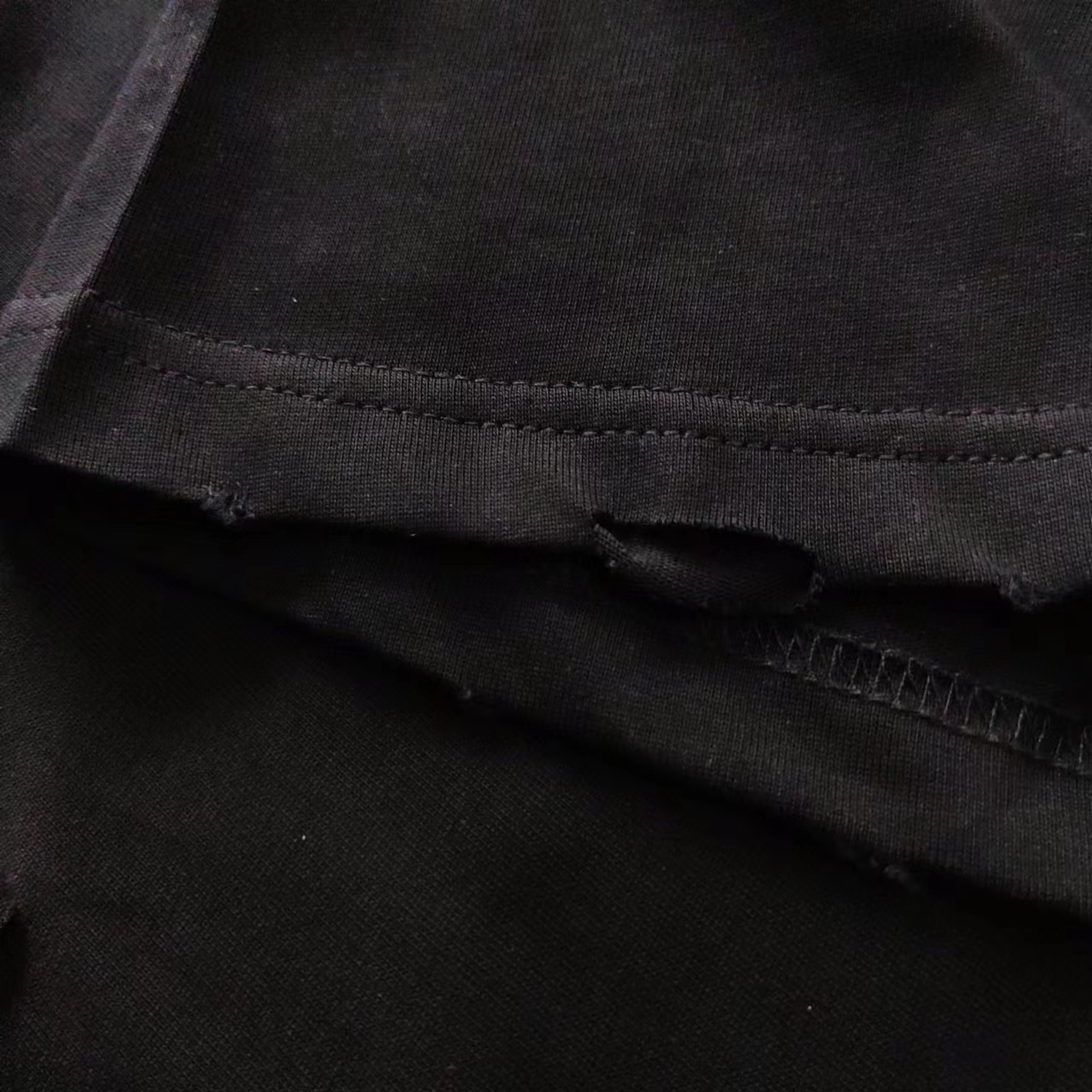 巴黎世家 Balenciaga洗水大破坏Logo撕裂短袖