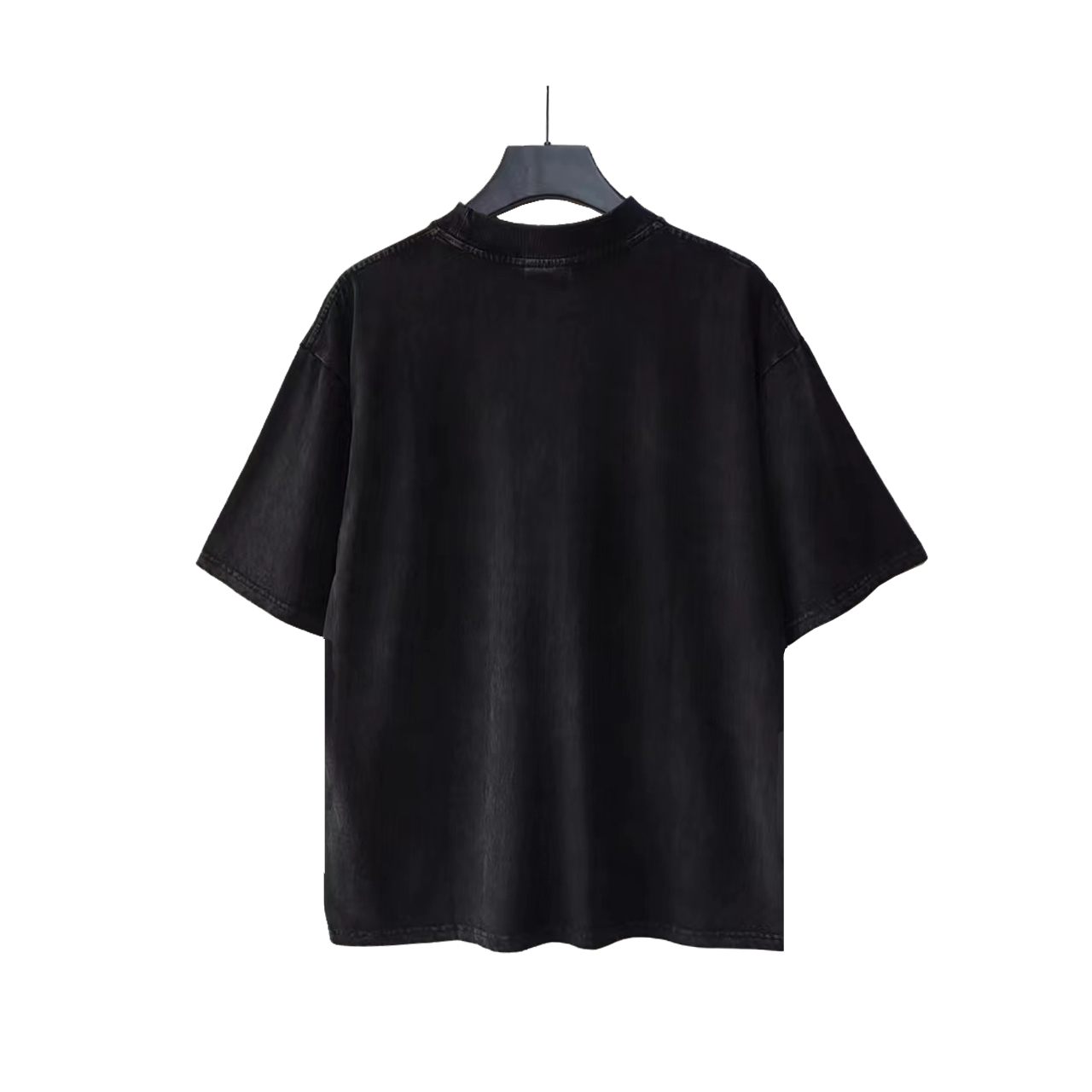 巴黎世家 Balenciaga红色标语刺绣短袖 银灰色