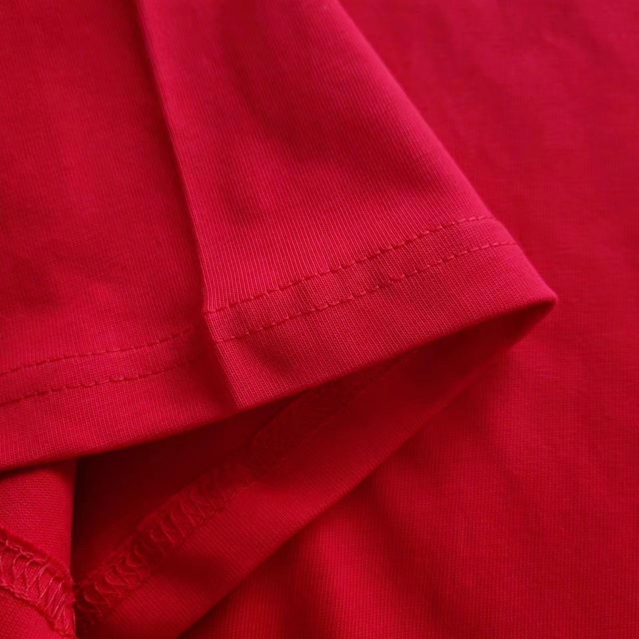 巴黎世家 Balenciaga可乐海浪撕裂破坏短袖 经典可乐波浪印花 红色