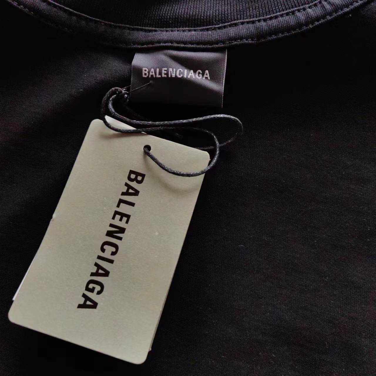 巴黎世家 Balenciaga 重影前后印花短袖 白色 黑色