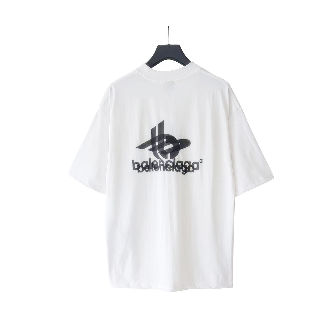 巴黎世家 Balenciaga 重影前后印花短袖