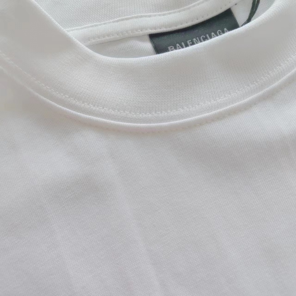 巴黎世家 Balenciaga 重影前后印花短袖