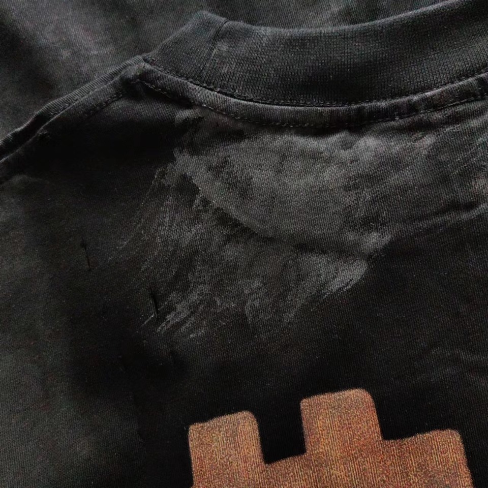 巴黎世家Balenciaga 前后双B水泥手绘短袖