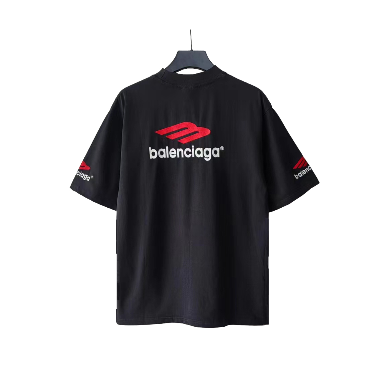巴黎世家Balenciaga大M3m刺绣短袖 刺绣区分