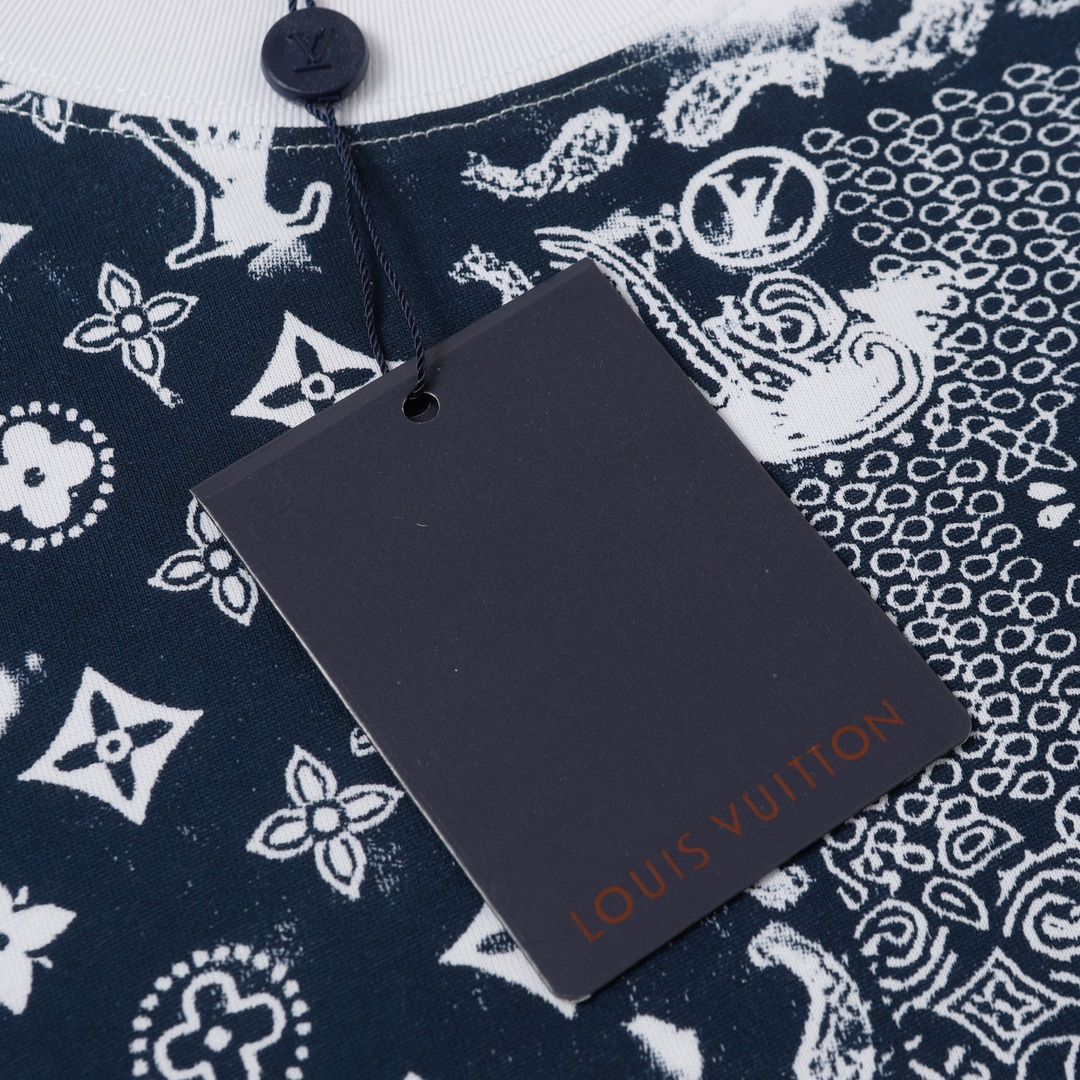LOUIS VUITTON/路易威登老花腰果花扎染短袖