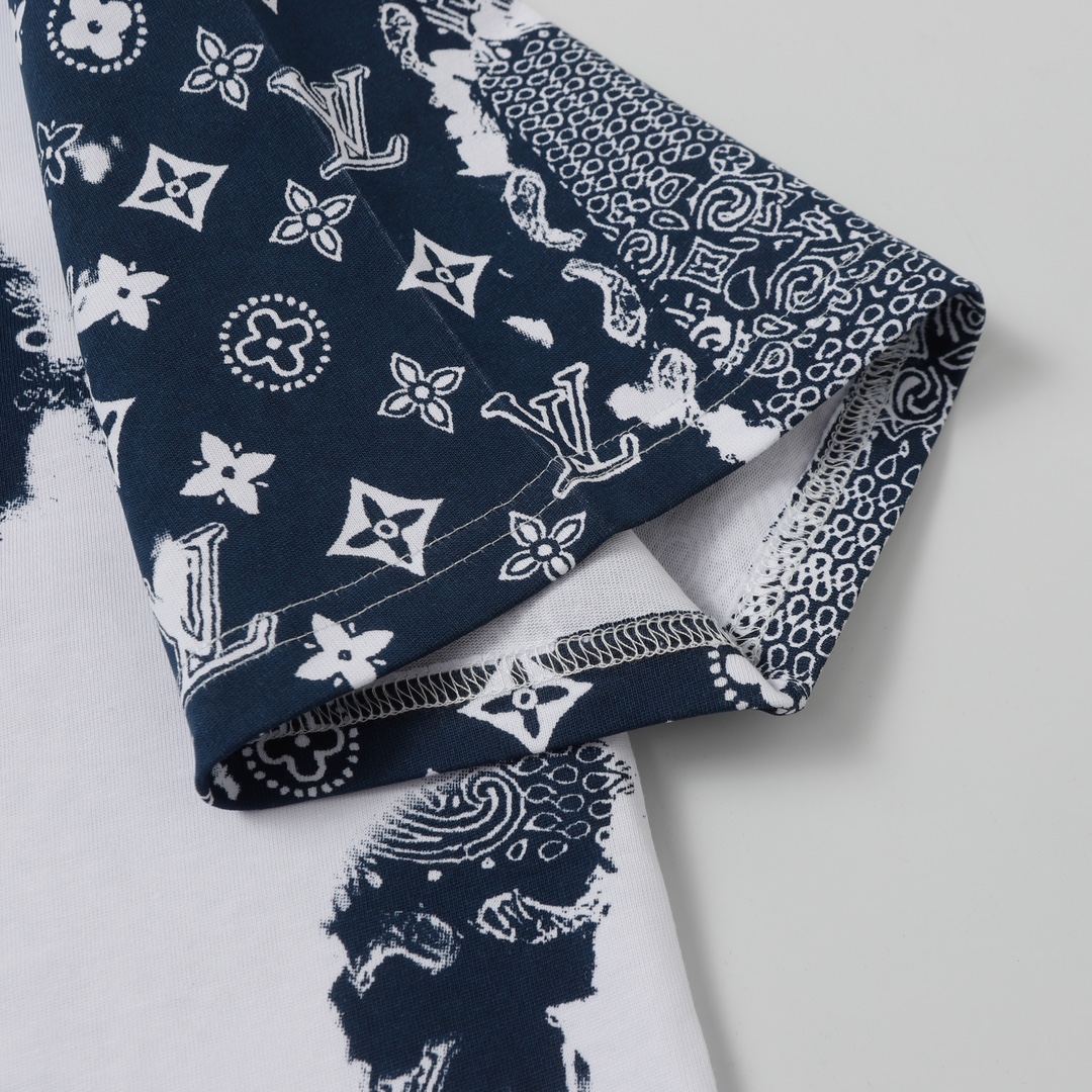LOUIS VUITTON/路易威登老花腰果花扎染短袖