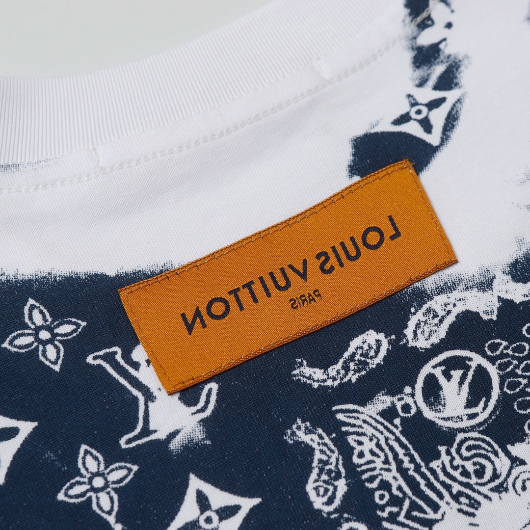 LOUIS VUITTON/路易威登老花腰果花扎染短袖
