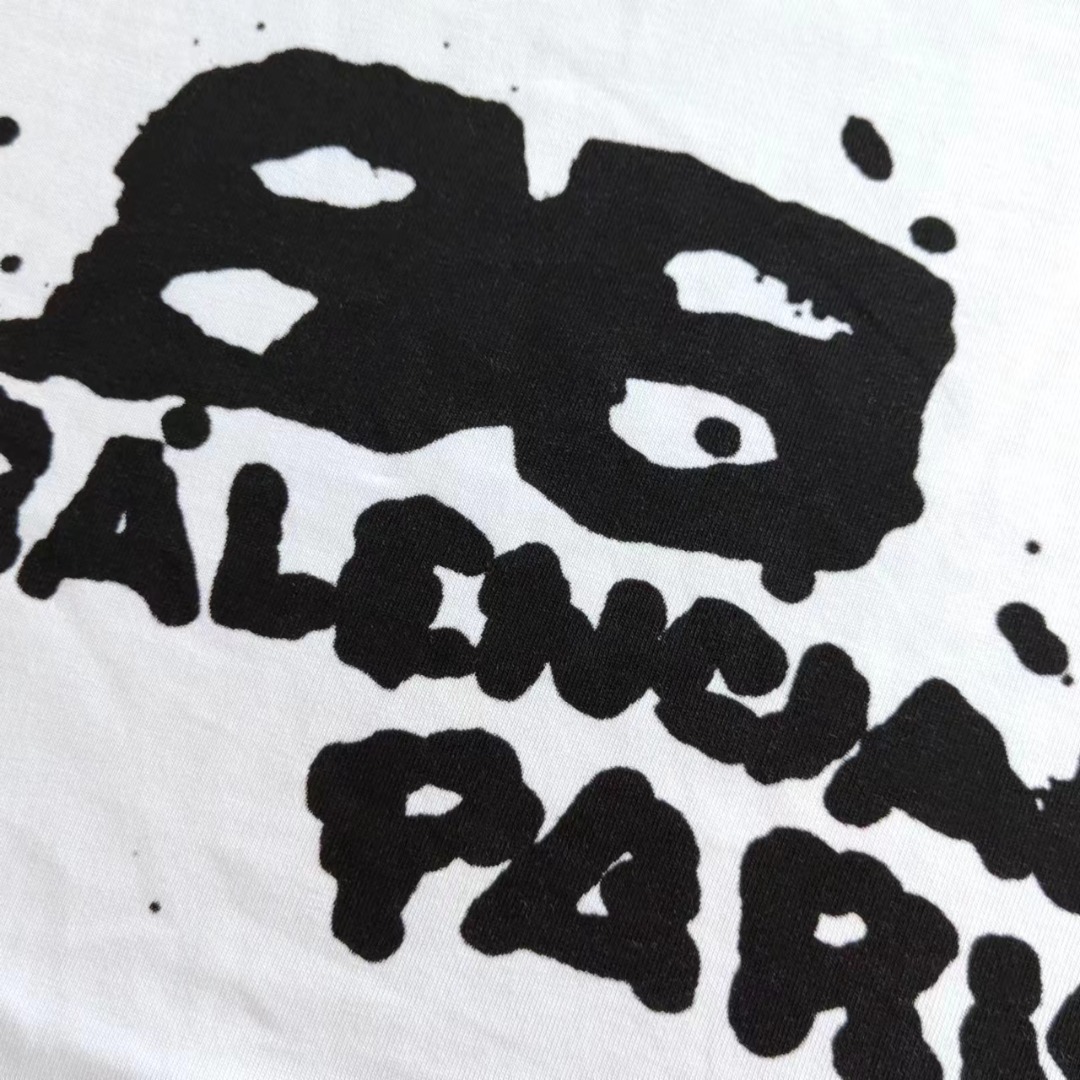 巴黎世家 BalenciagaBB涂鸦手绘短袖