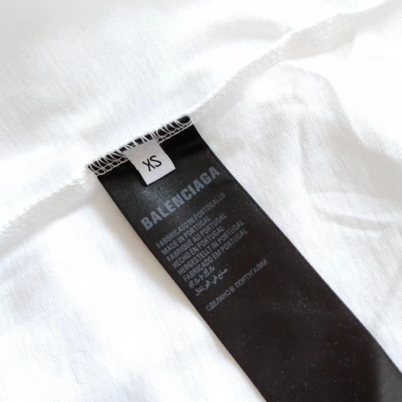 巴黎世家Balenciaga椰树铁塔后背蝙蝠Logo短袖