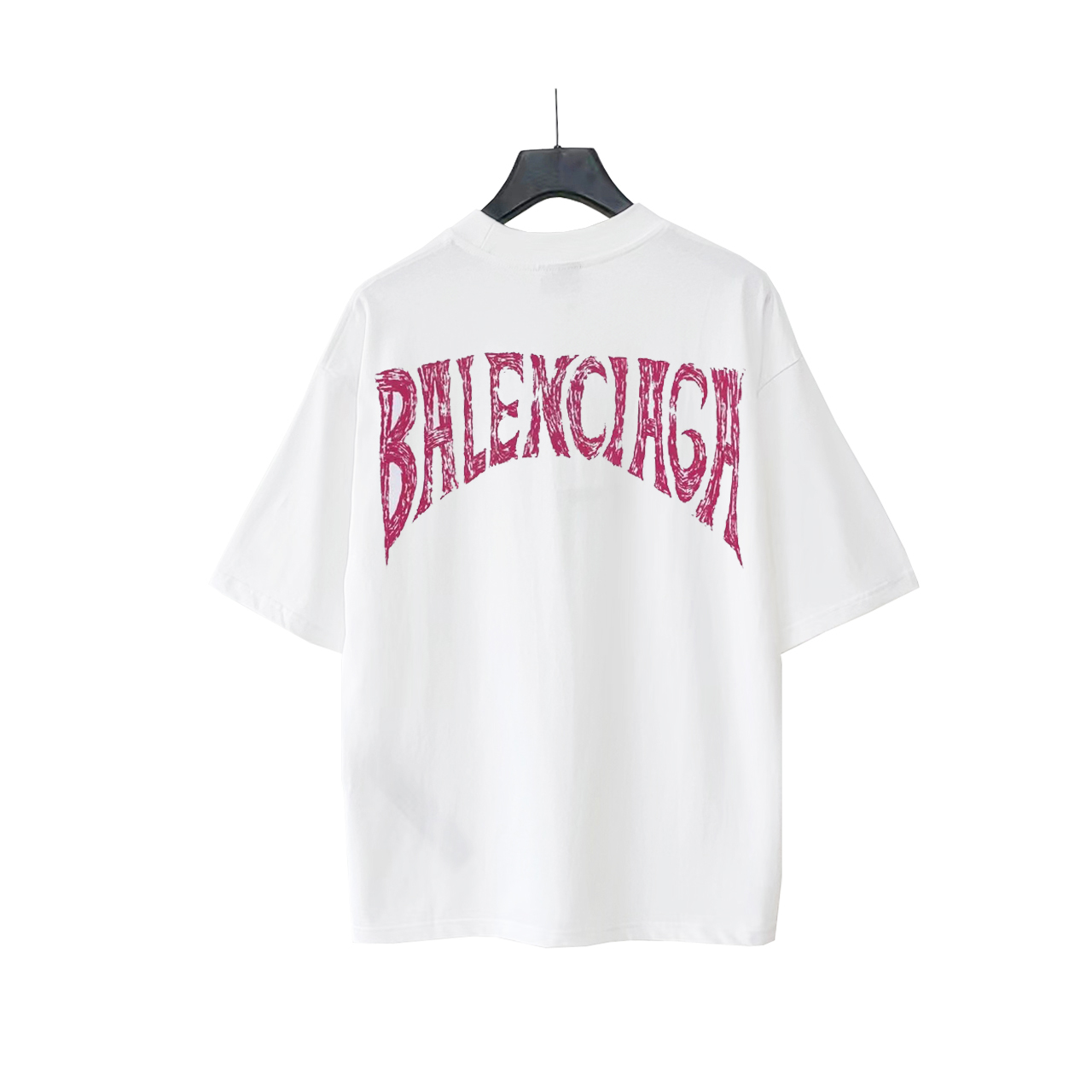 巴黎世家Balenciaga椰树铁塔后背蝙蝠Logo短袖