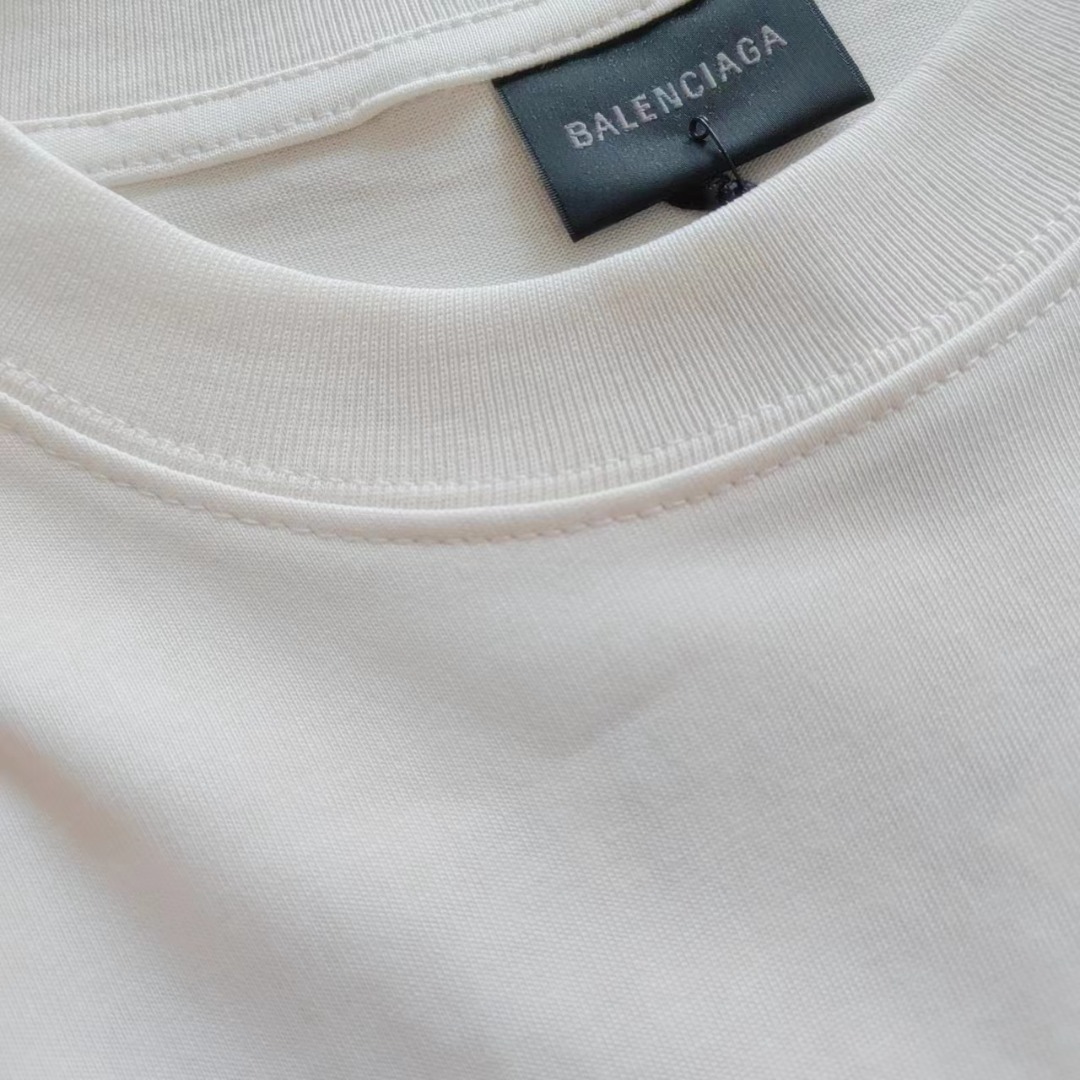 巴黎世家Balenciaga可乐刺绣短袖