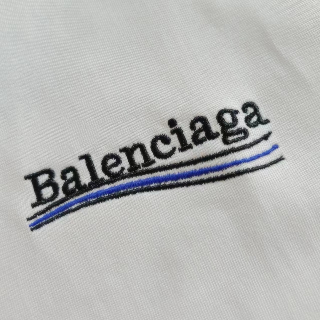 巴黎世家Balenciaga可乐刺绣短袖