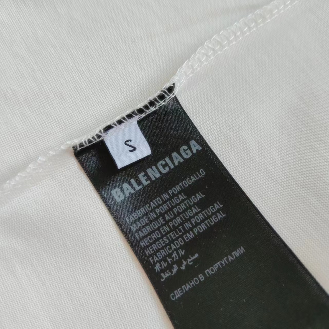巴黎世家Balenciaga可乐刺绣短袖
