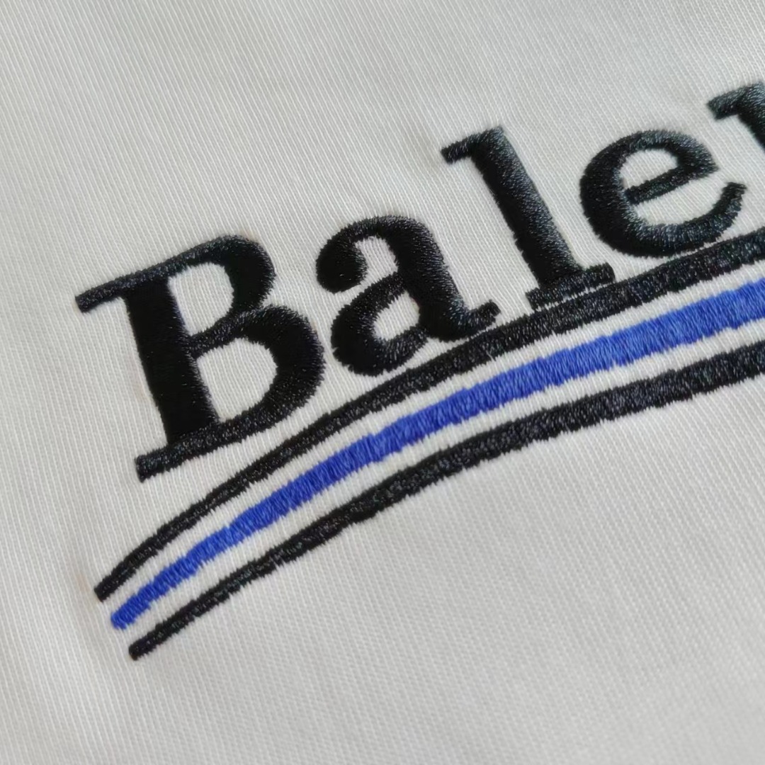 巴黎世家Balenciaga可乐刺绣短袖