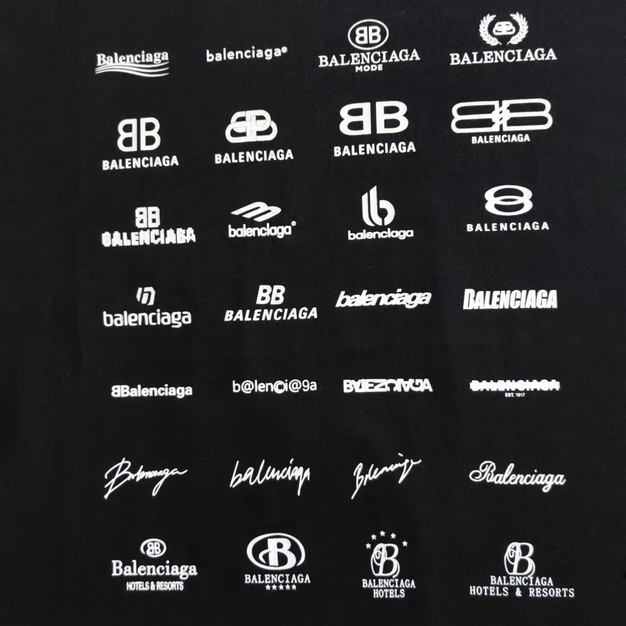 巴黎世家Balenciaga巴黎经典LOGO合集短袖