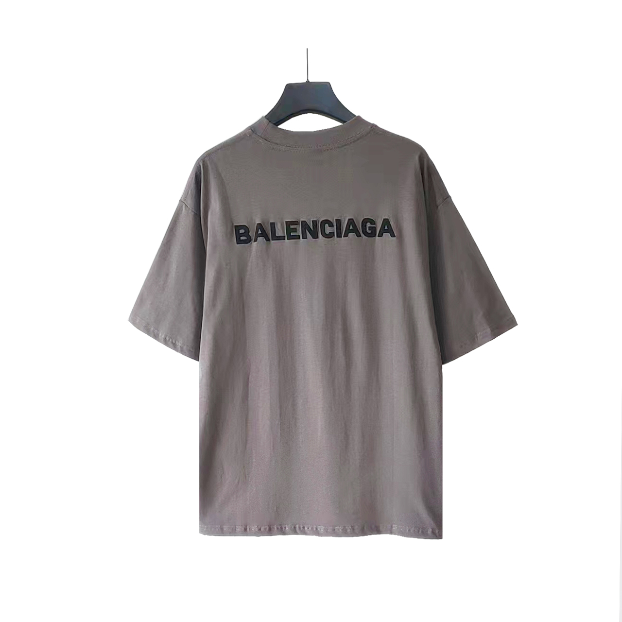 巴黎世家 Balenciaga基础前后字母刺绣短袖 经典前后Logo绣花 进口绣花机万针刺绣
