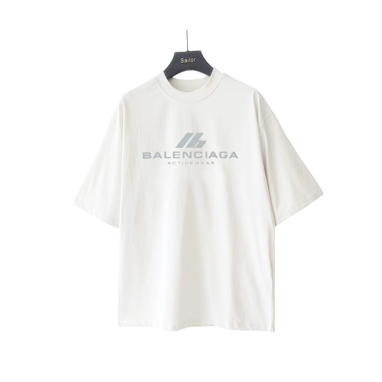巴黎世家Balenciaga 新款ip反光字母短袖