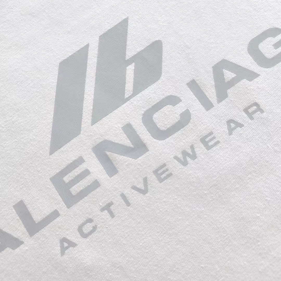 巴黎世家Balenciaga 新款ip反光字母短袖