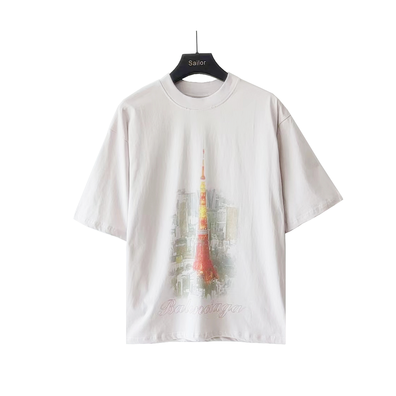 巴黎世家Balenciaga 东京铁塔银座限定短袖