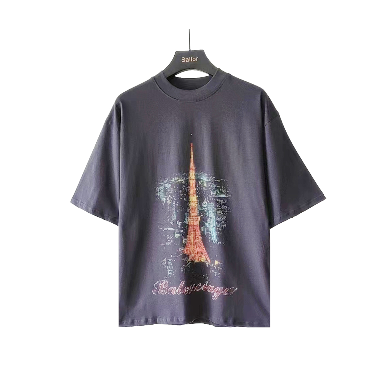 巴黎世家Balenciaga 东京铁塔银座限定短袖