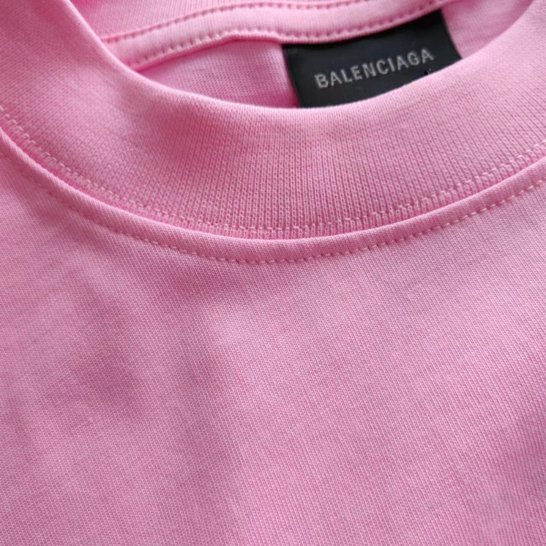 巴黎世家Balenciaga 模糊阴影logo短袖 巴黎世家模糊短袖