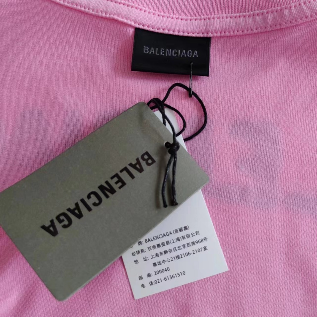 巴黎世家Balenciaga 模糊阴影logo短袖 巴黎世家模糊短袖
