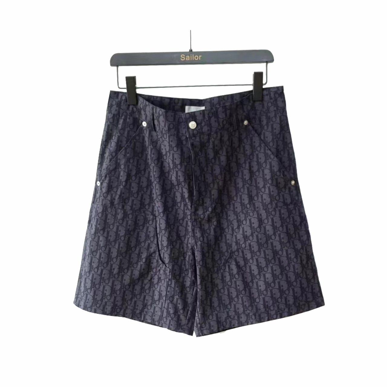 Dior/迪奥 DR字母色织满幅logo提花夏季五分裤短裤