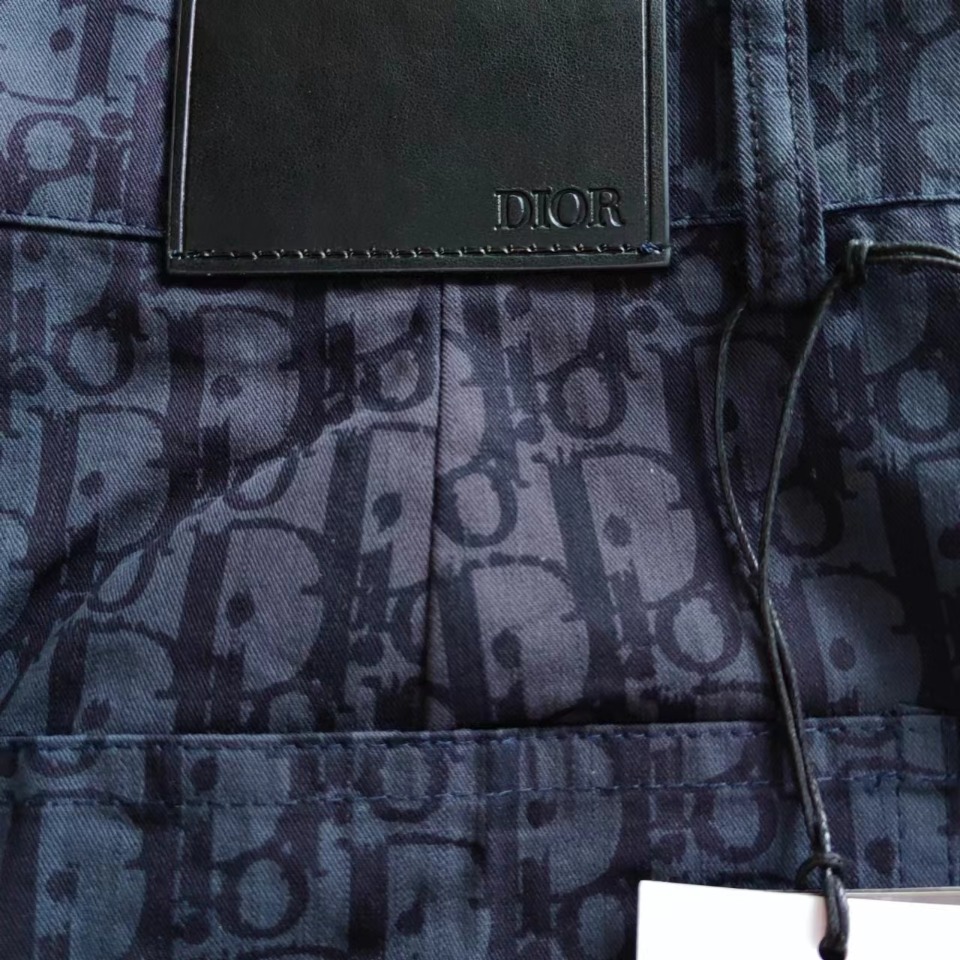 Dior/迪奥 DR字母色织满幅logo提花夏季五分裤短裤