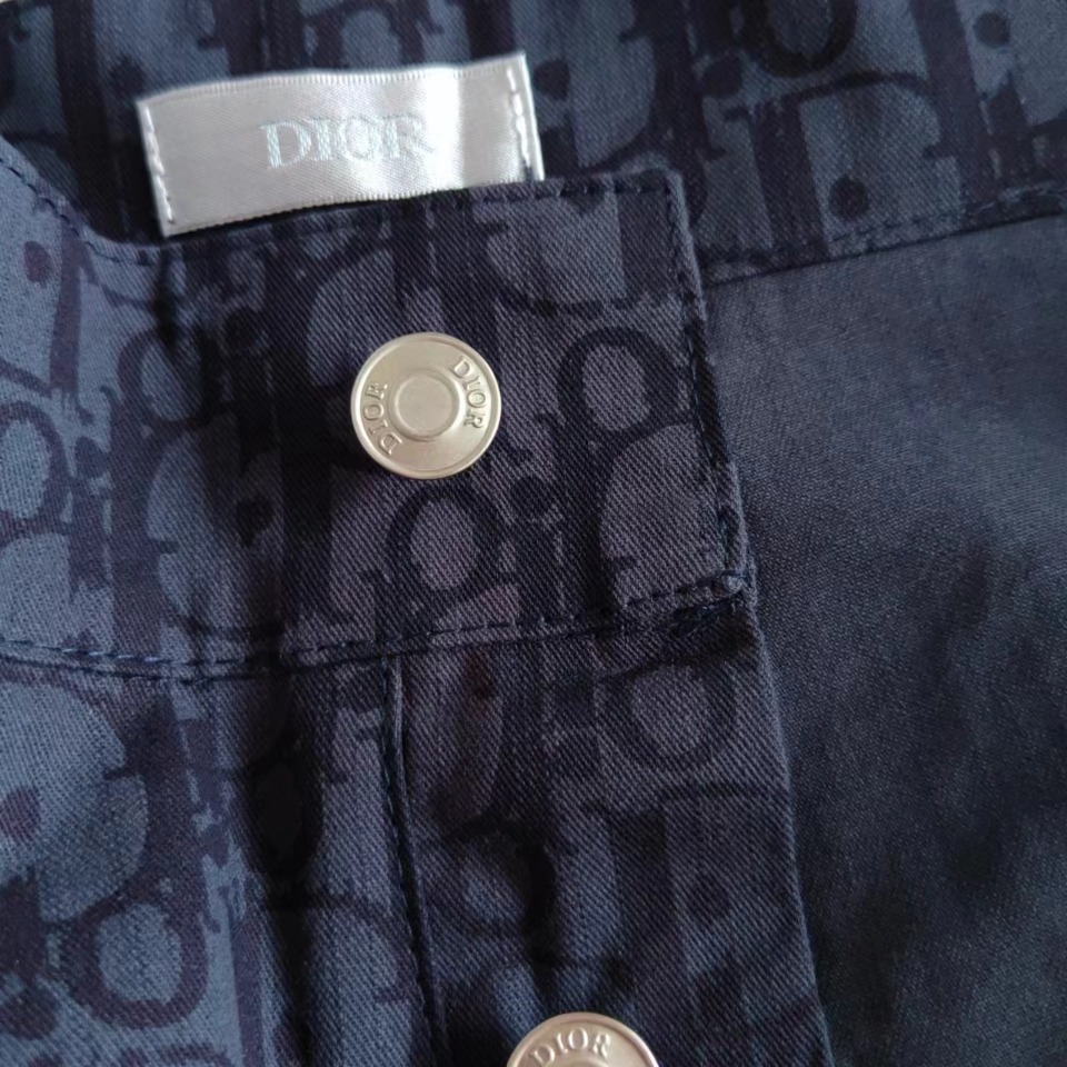 Dior/迪奥 DR字母色织满幅logo提花夏季五分裤短裤