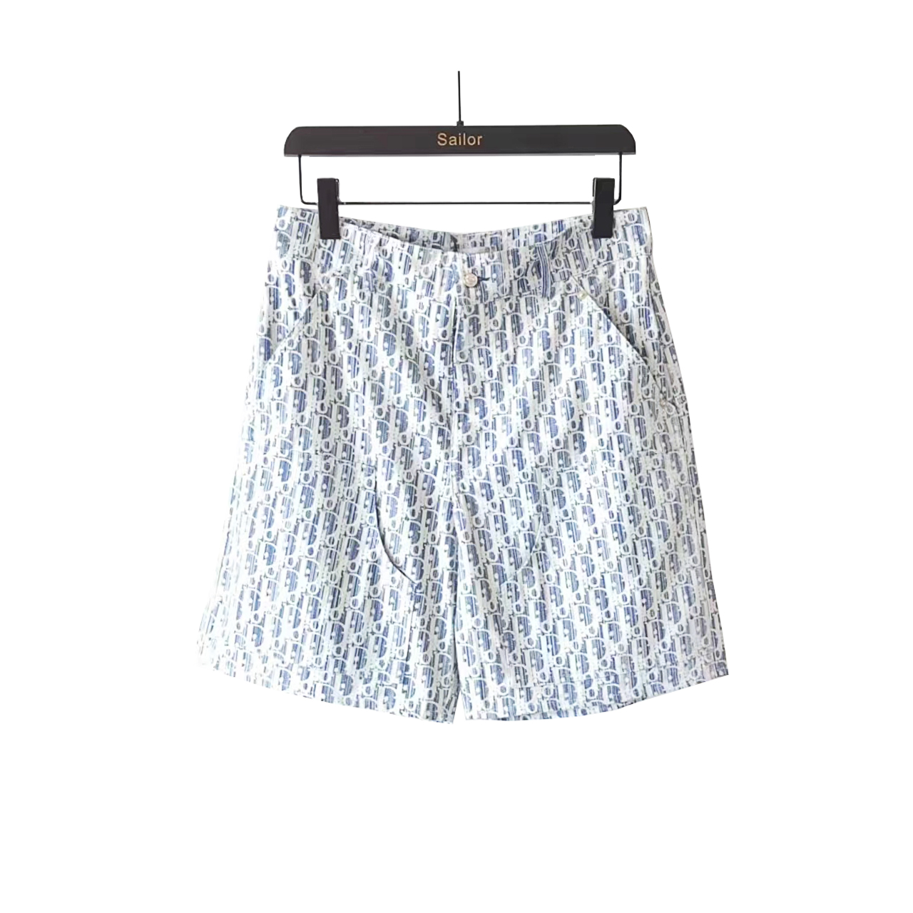 Dior/迪奥 DR字母色织满幅logo提花夏季五分裤短裤