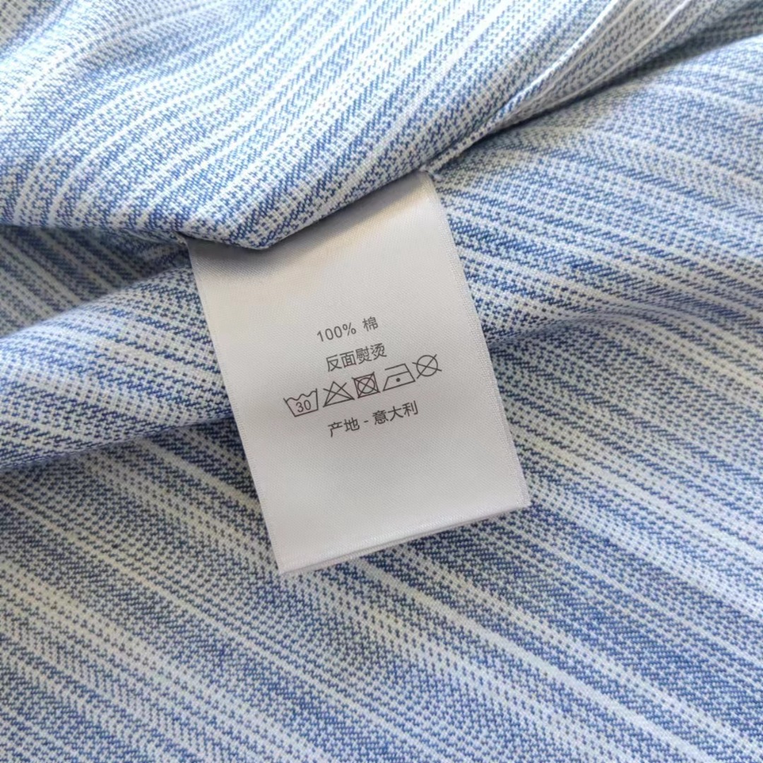 Dior/迪奥 DR字母色织满幅logo提花短袖衬衫外套