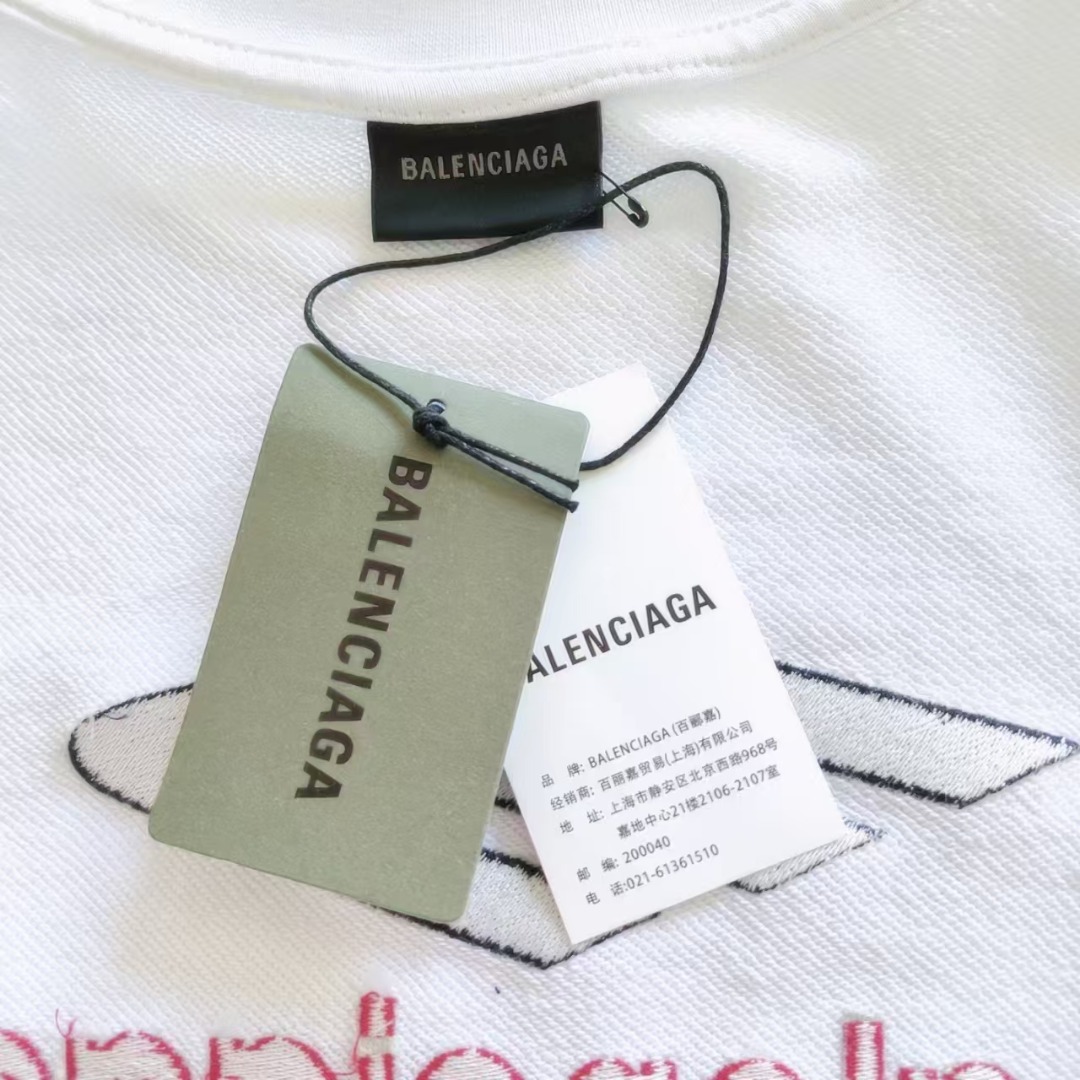 巴黎世家/Balenciaga 大M3m刺绣圆领卫衣