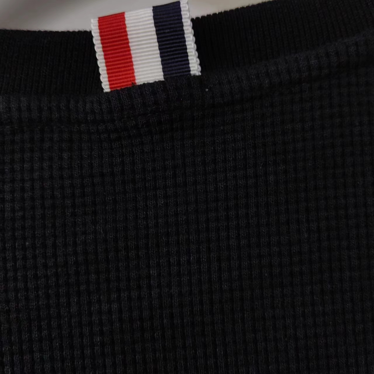 THOM BROWNE 汤姆布朗 TB新款华夫格圆领套头卫衣