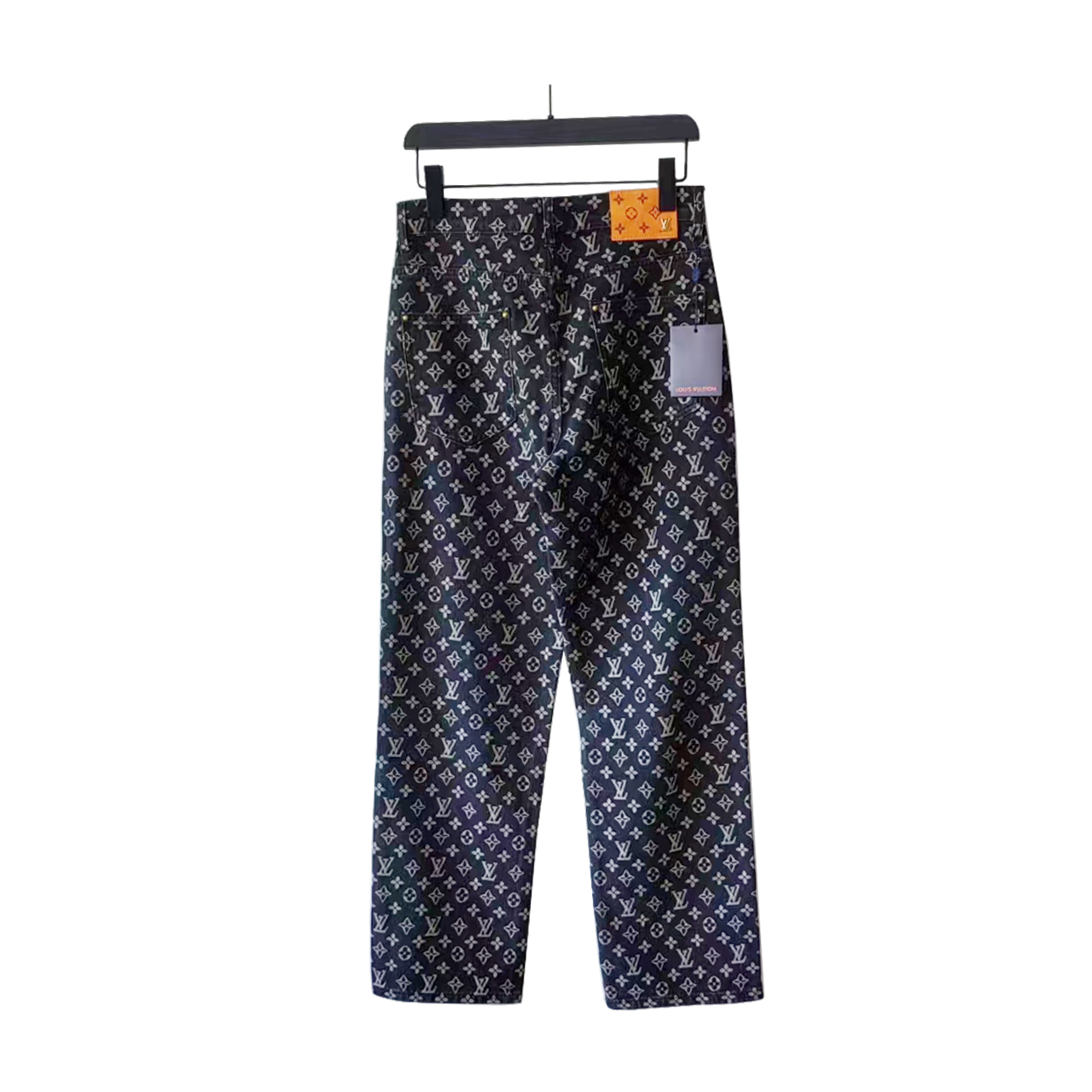 Louis Vuitton & LV路易威登满印简约满印提花logo牛仔裤