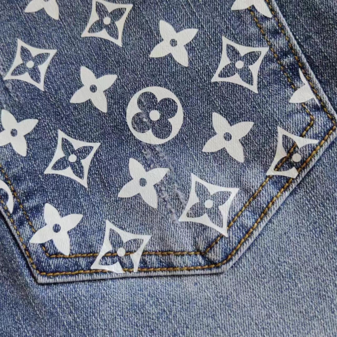 Louis Vuitton /路易威登 口袋经典老花牛仔裤