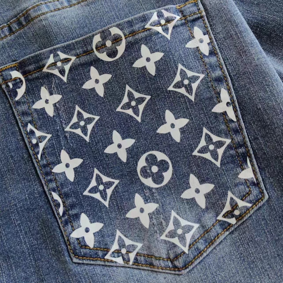 Louis Vuitton /路易威登 口袋经典老花牛仔裤