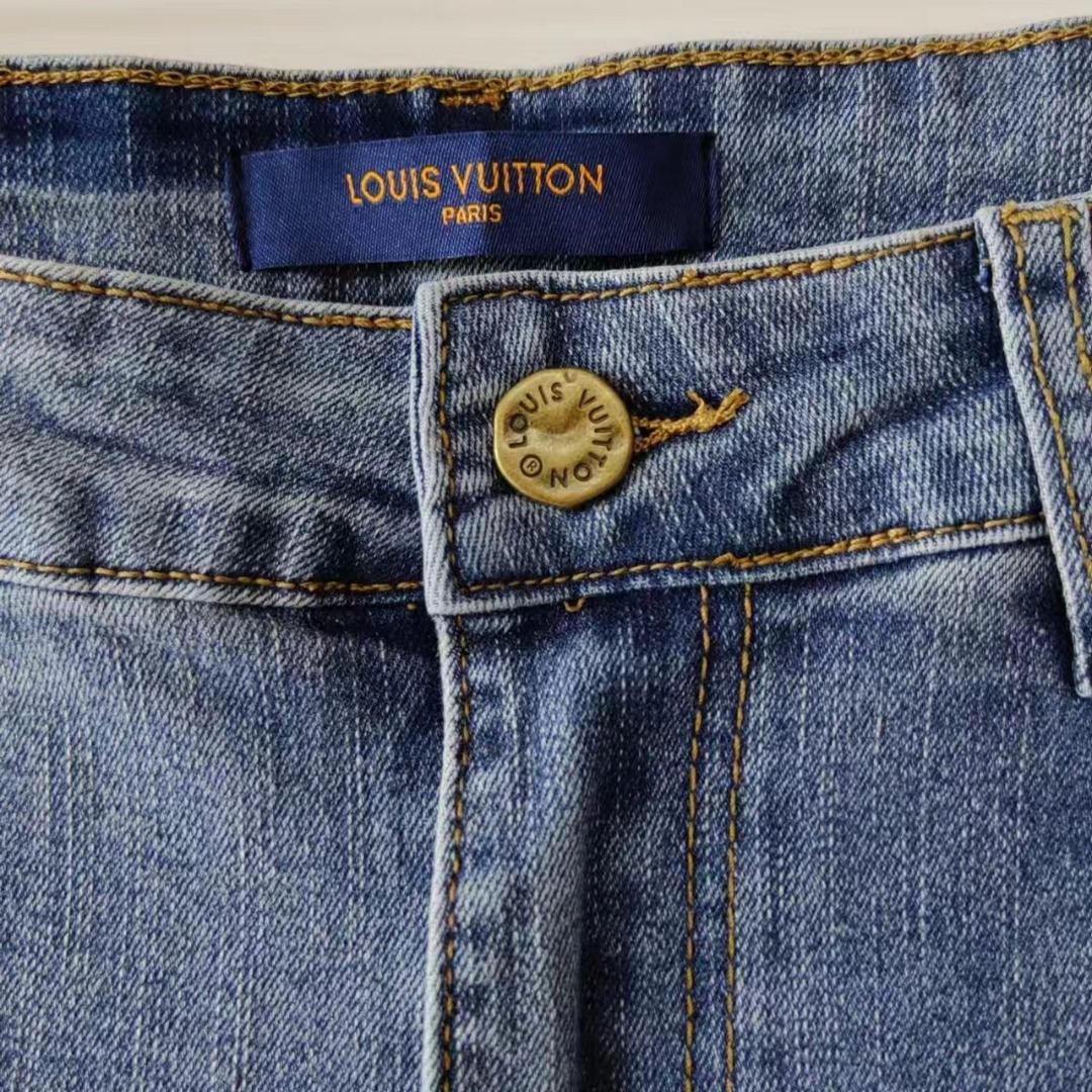 Louis Vuitton /路易威登 口袋经典老花牛仔裤