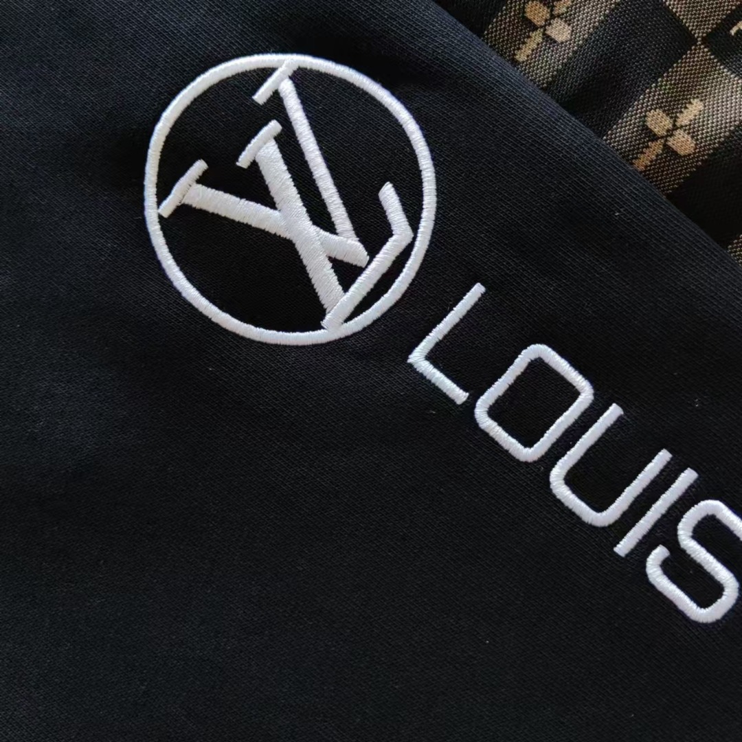 LouisVuittion/路易威登 24SS侧边拼接棋盘格长裤