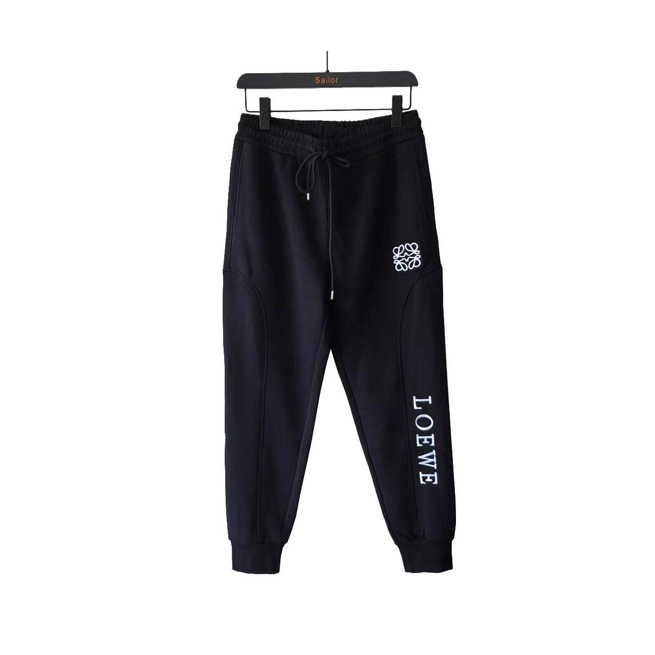Loewe/罗意威 24SS镶入式工艺刺绣字母logo长裤