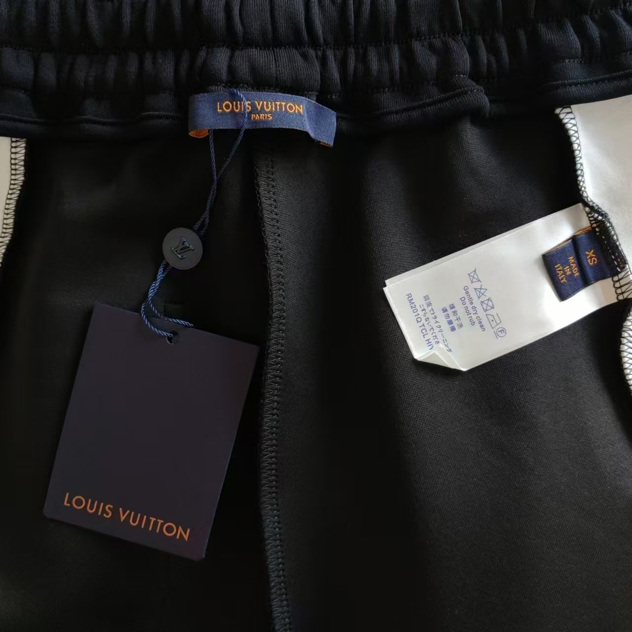 LOUIS VUITTON/路易威登 24SS侧边老花Logo拼接长裤