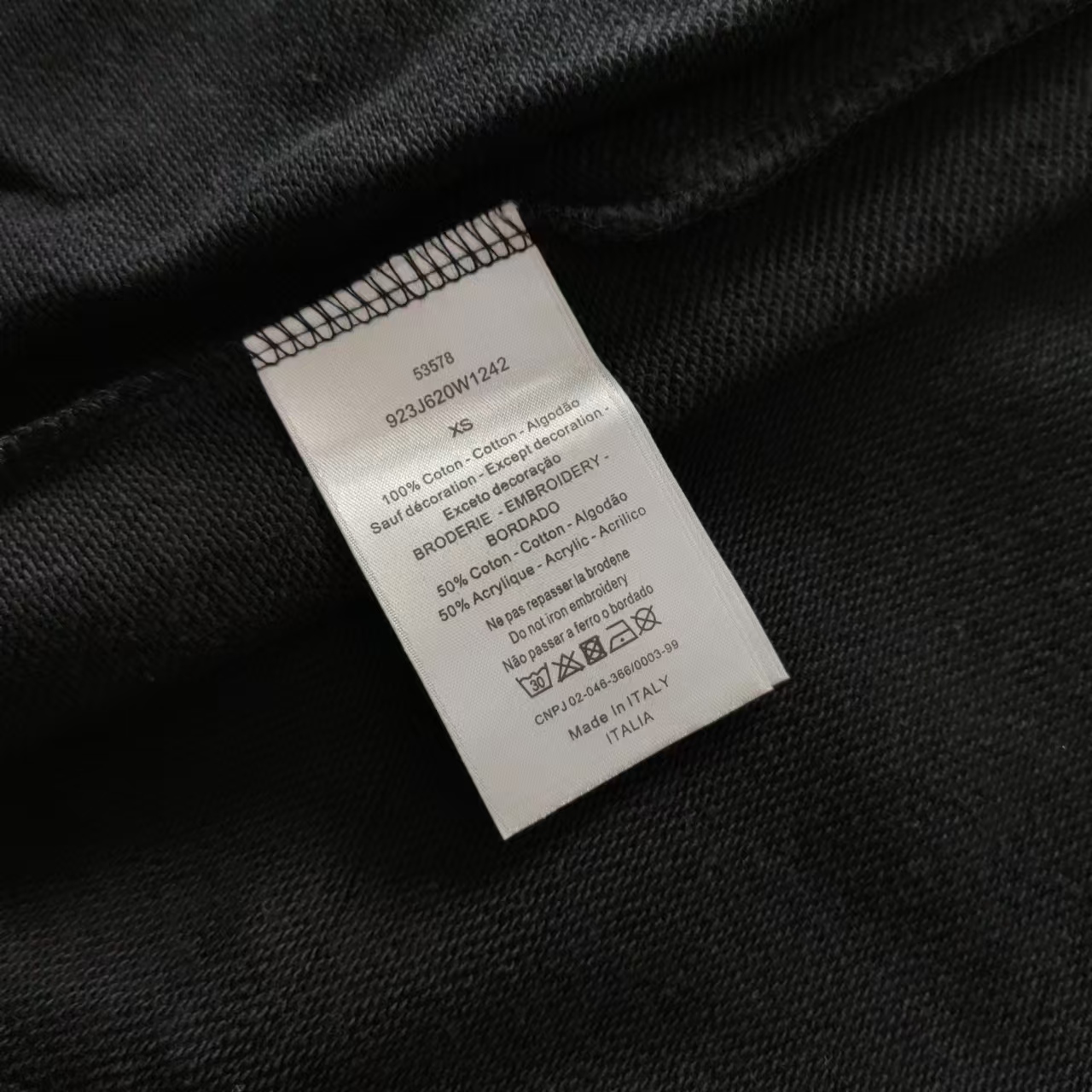 DIOR /迪奥 经典字母金色刺绣 LoGO标识休闲长裤