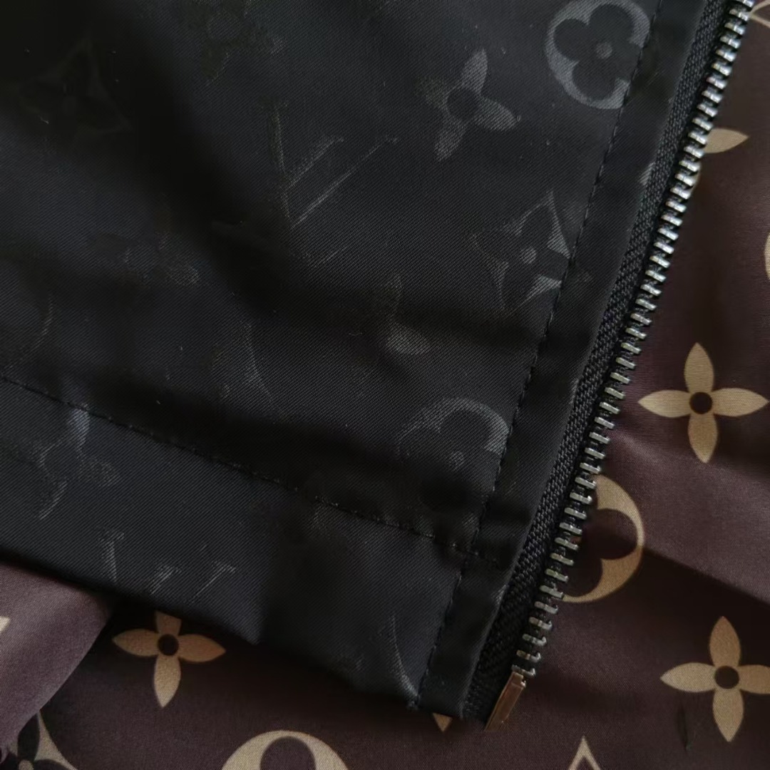Louis Vuitton/路易威登LV满印提花暗纹连帽外套冲锋衣