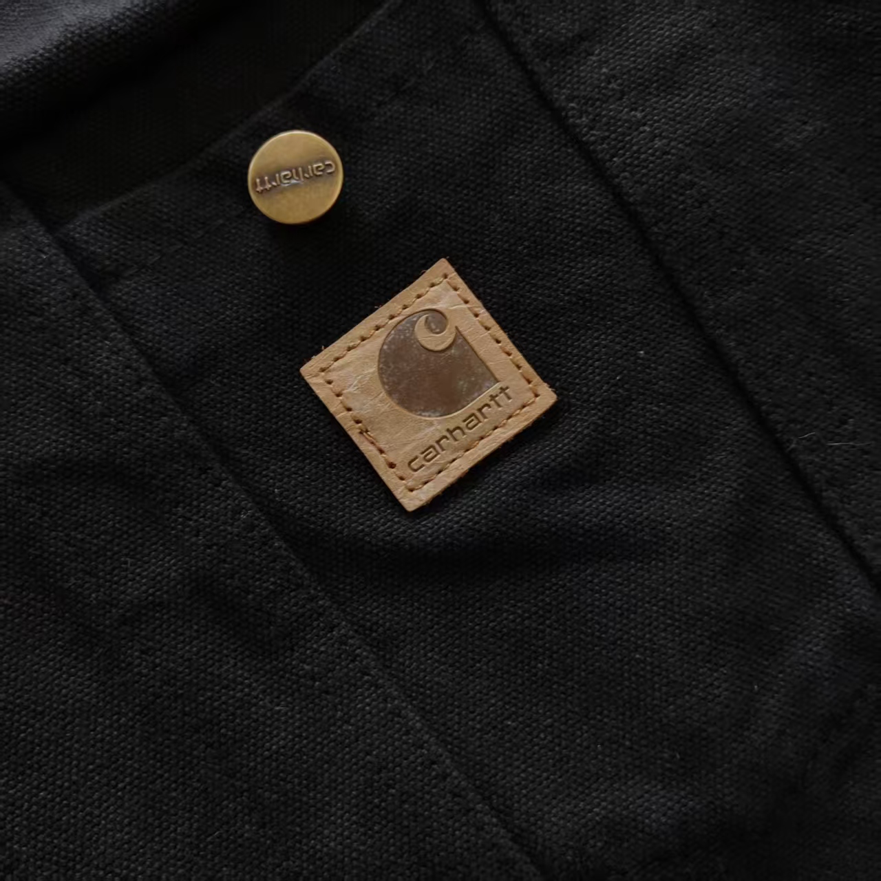 Carhartt WIP卡哈特重磅做旧牛仔底特律翻领夹克