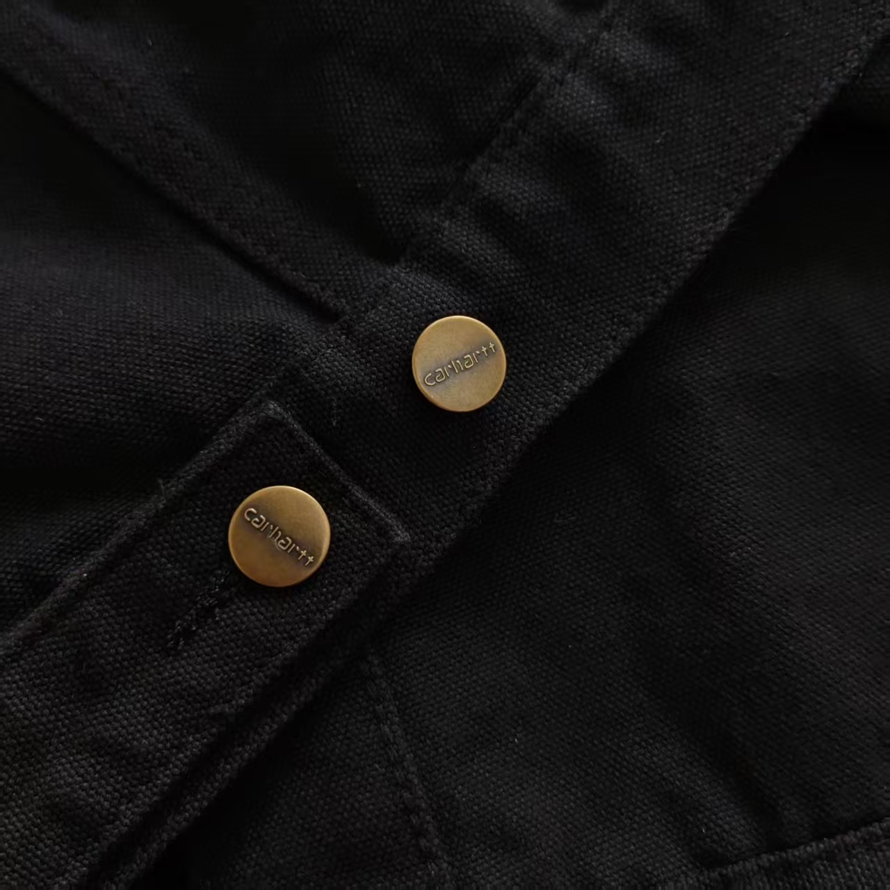 Carhartt WIP卡哈特重磅做旧牛仔底特律翻领夹克