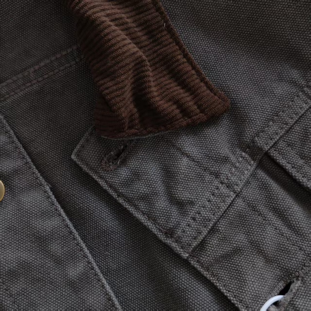 Carhartt WIP卡哈特重磅做旧牛仔底特律翻领夹克