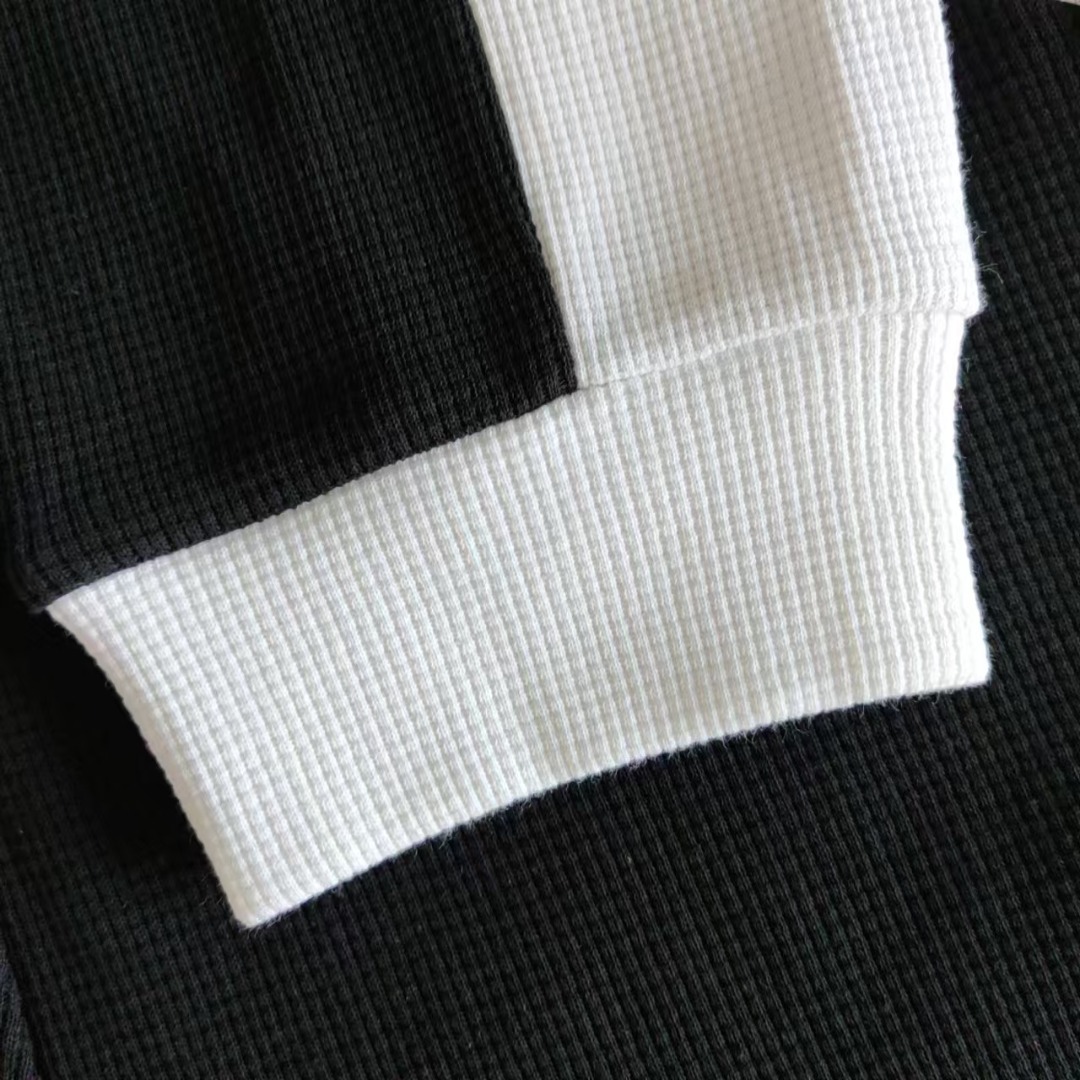 GIVENCHY/纪梵希 24SS 黑白双拼刺绣LOGO休闲长裤